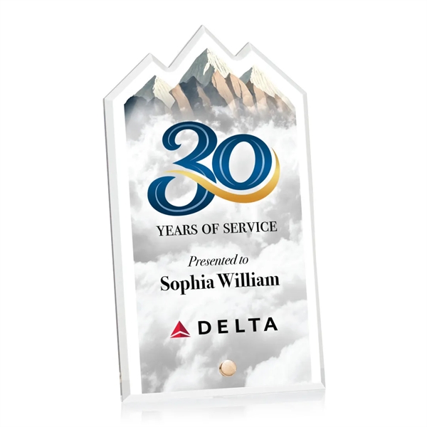 The Polaris Summit Award features a beveled acrylic pane with mountain... from ASI 84592 St Regis Group / St Regis