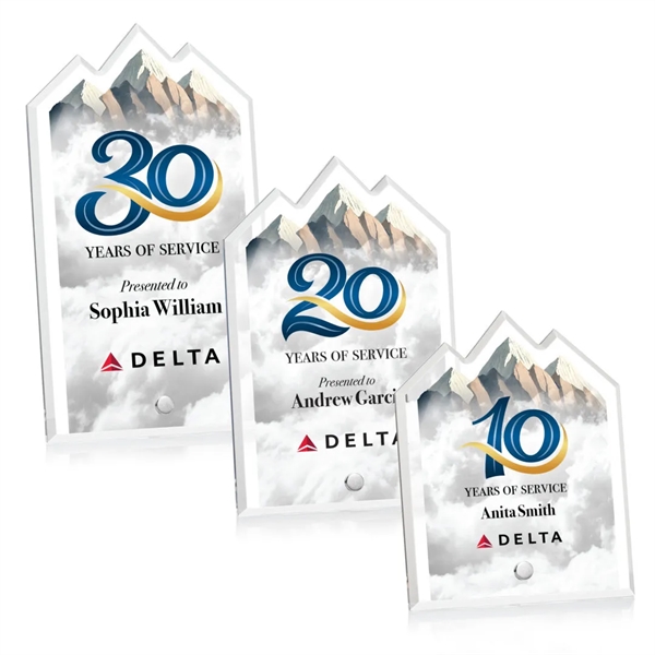 The Polaris Summit Award features a beveled acrylic pane with mountain... from ASI 84592 St Regis Group / St Regis