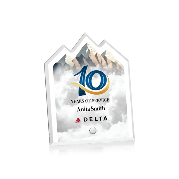 The Polaris Summit Award features a beveled acrylic pane with mountain... from ASI 84592 St Regis Group / St Regis