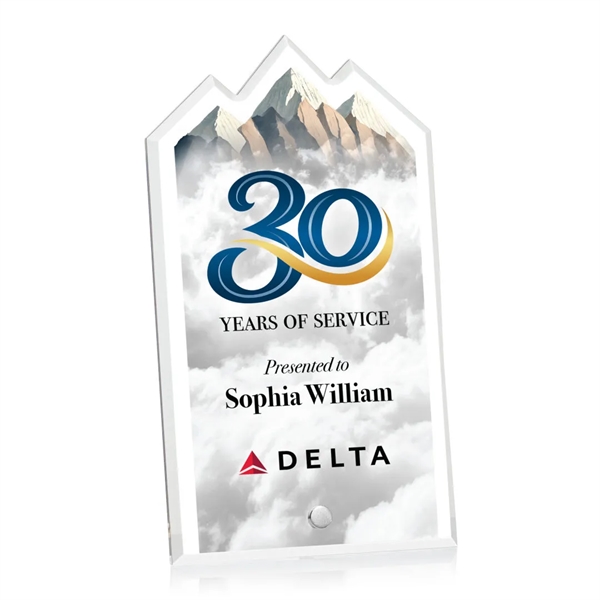 The Polaris Summit Award features a beveled acrylic pane with mountain... from ASI 84592 St Regis Group / St Regis