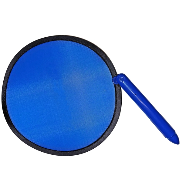 7' round foldable nylon fan with pen handle... from ASI 57956 Graphco line