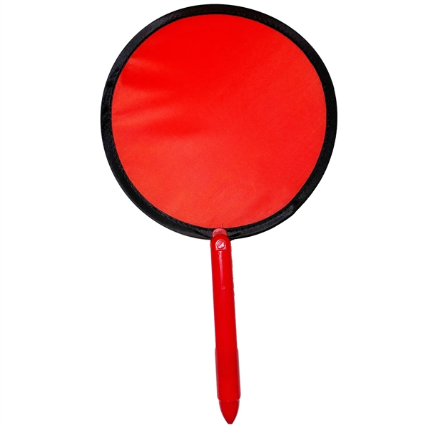 7' round foldable nylon fan with pen handle... from ASI 57956 Graphco line