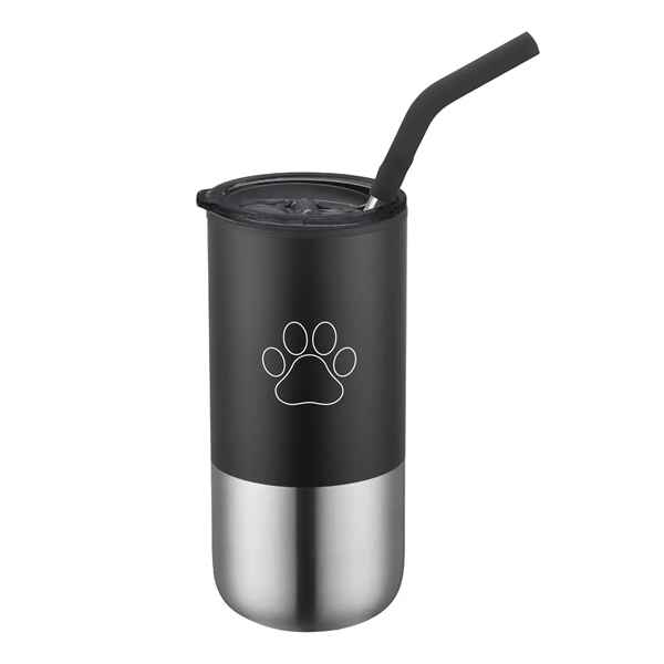 16 Oz Stainless Steel Tumbler with Straw... from ASI 34800 Alstar Creations