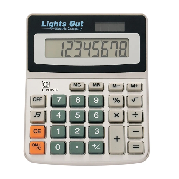 Calculator with 8 digit display, battery included, turn sound on or... from ASI 61125 Hit Promotional Products / Hit®