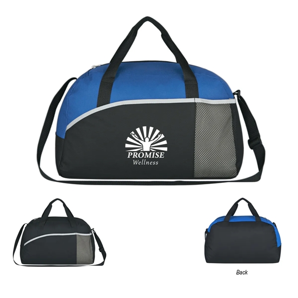 Polyester duffel bag with large zippered compartment.... from ASI 61125 Hit Promotional Products / Hit®