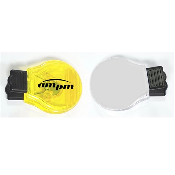 Jumbo size light bulb shaped magnetic memo clip holder with strong... from ASI 74585 Nu Promo International / Nu Promo Line