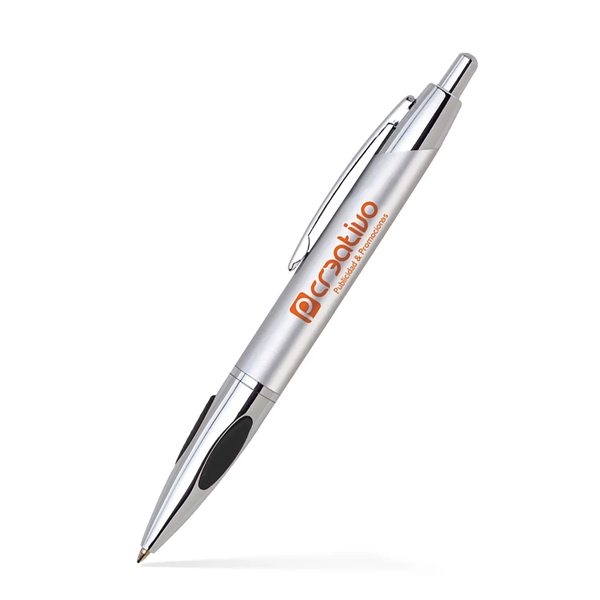 Brass click action ballpoint pen grip polish chrome-plated accents.... from ASI 55583 GMG Pen / Ultra PENWORKS