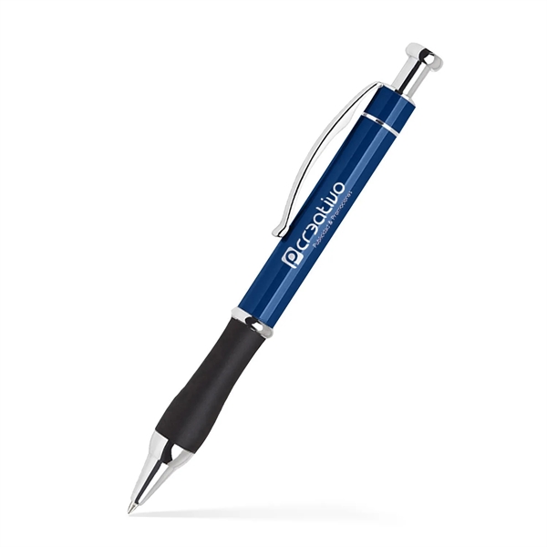Bold and modern click-action retractable aluminum ballpoint pen with a vibrant... from ASI 55583 GMG Pen / Ultra PENWORKS