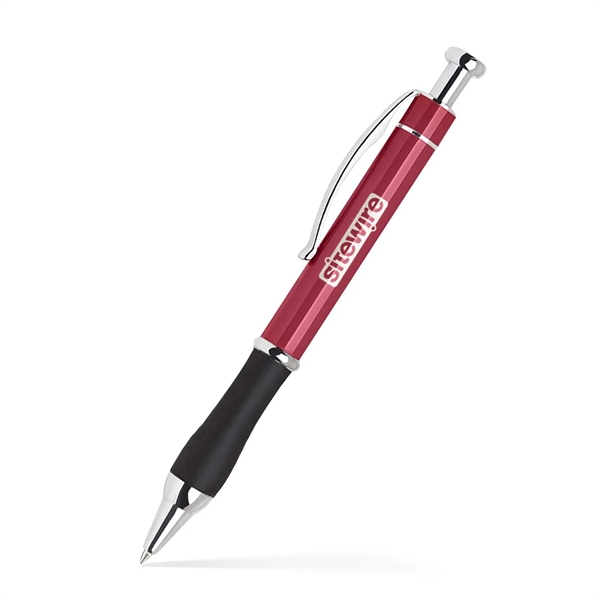 Bold and modern click-action retractable aluminum ballpoint pen with a vibrant... from ASI 55583 GMG Pen / Ultra PENWORKS
