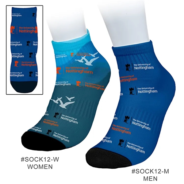 Polyester blend low cut ankle length unisex socks with reinforced toe... from ASI 62660 Innovation Line