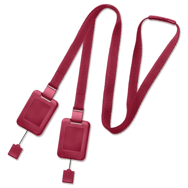 2 hooks so mask or credentials are always facing forward. Detachable... from ASI 79898 Promovision / PROMOVISION