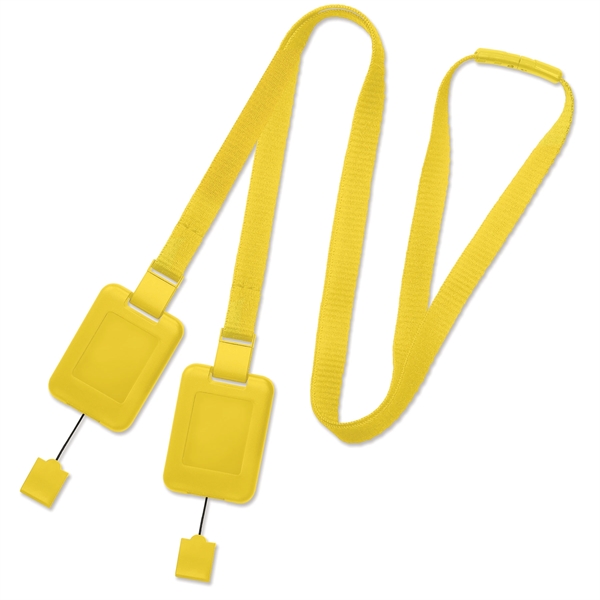 2 hooks so mask or credentials are always facing forward. Detachable... from ASI 79898 Promovision / PROMOVISION