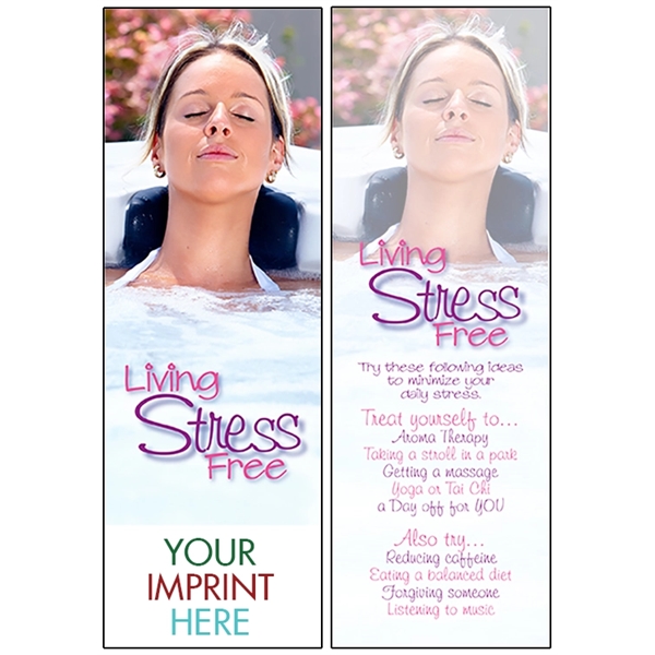 Bookmark with tips on living a stress free life.... from ASI 45815 Coloring Book Solutions / Coloring Book Solutions™ LivRite