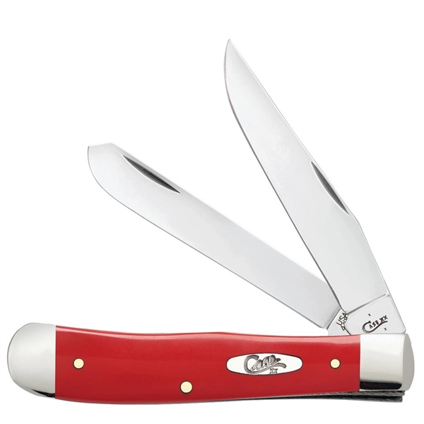 Smooth red synthetic trapper knife with 2 stainless steel blade.... from ASI 44260 WR Case & Sons Cutlery Co / Case®