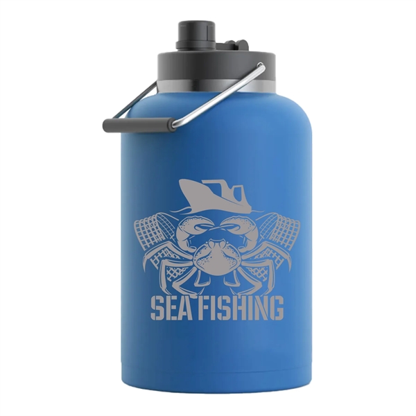 RTIC one gallon insulated stainless steel jug with spill-proof lid, wide... from ASI 74601 Calico