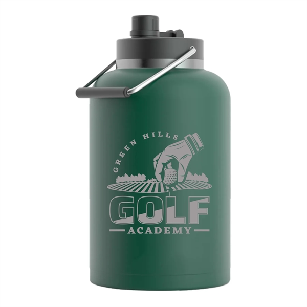 RTIC one gallon insulated stainless steel jug with spill-proof lid, wide... from ASI 74601 Calico