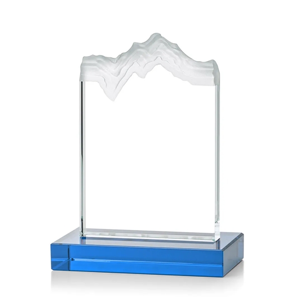 Starfire crystal award carved in the shape of a mountain.... from ASI 84592 St Regis Group / St Regis
