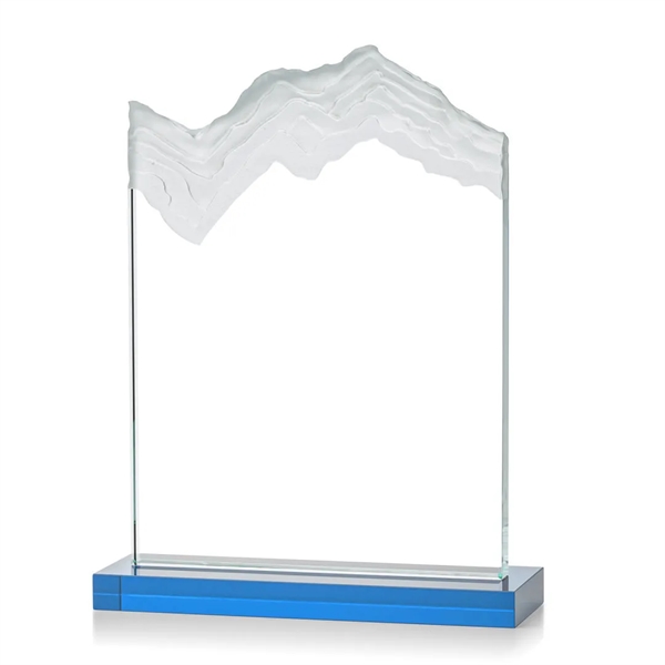Starfire crystal award carved in the shape of a mountain.... from ASI 84592 St Regis Group / St Regis