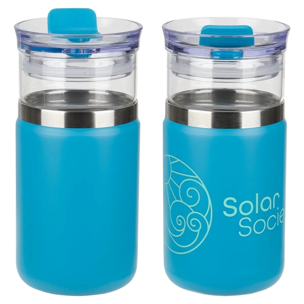 12 oz Glass Tumbler & Vacuum Insulated Cooler... from ASI 36730 Ariel Premium Supply Inc