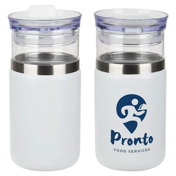 12 oz Glass Tumbler & Vacuum Insulated Cooler... from ASI 36730 Ariel Premium Supply Inc