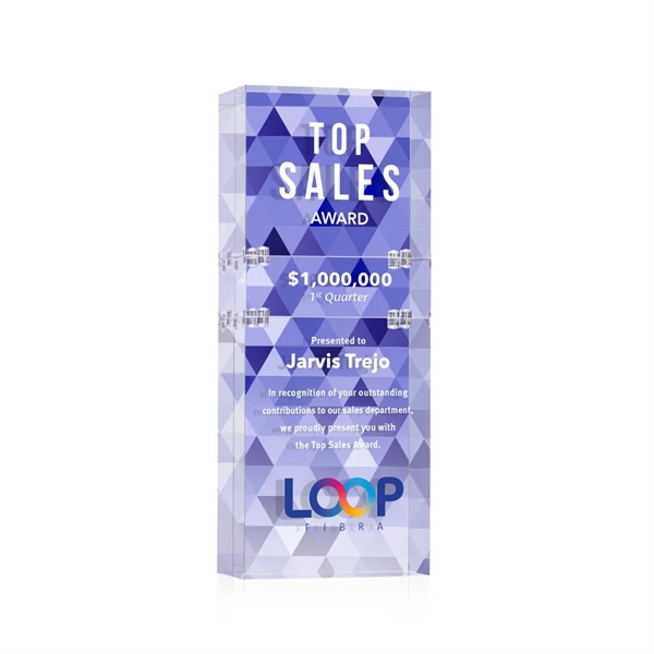 Elevate recognition to a new level with our Acrylic Derringer VividPrint™... from ASI 84592 St Regis Group / St Regis