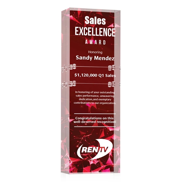 Elevate recognition to a new level with our Acrylic Derringer VividPrint™... from ASI 84592 St Regis Group / St Regis