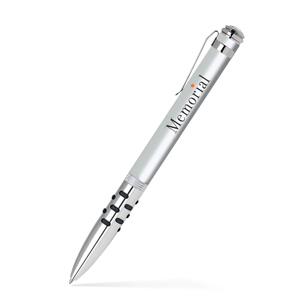 Modern twist action aluminum ballpoint pen with bold color barrel.... from ASI 55583 GMG Pen / Ultra PENWORKS