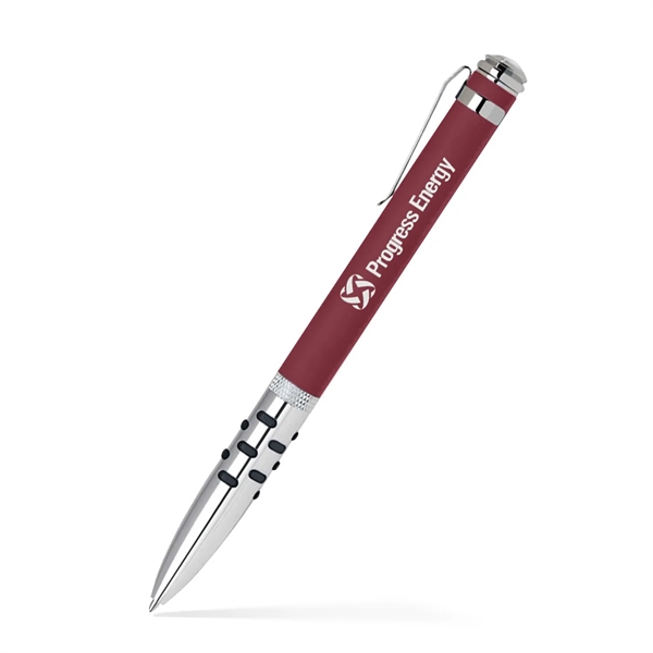 Modern twist action aluminum ballpoint pen with bold color barrel.... from ASI 55583 GMG Pen / Ultra PENWORKS