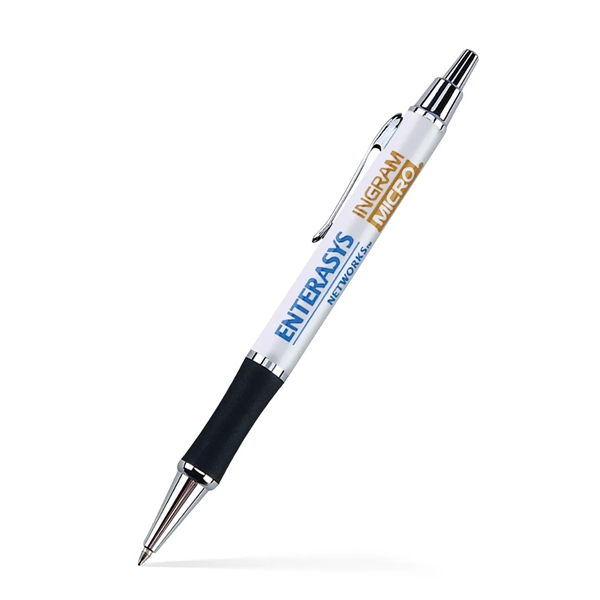 Rubber grip click action ballpoint pen.... from ASI 55583 GMG Pen / Ultra PENWORKS