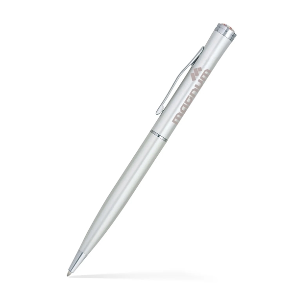 Aluminum Ballpoint Twist Metal Pen w/ Epoxy Dome Accent... from ASI 55583 GMG Pen / Ultra PENWORKS