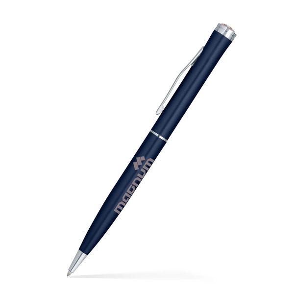 Aluminum Ballpoint Twist Metal Pen w/ Epoxy Dome Accent... from ASI 55583 GMG Pen / Ultra PENWORKS