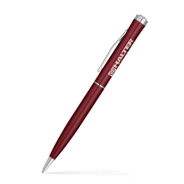 Aluminum Ballpoint Twist Metal Pen w/ Epoxy Dome Accent... from ASI 55583 GMG Pen / Ultra PENWORKS