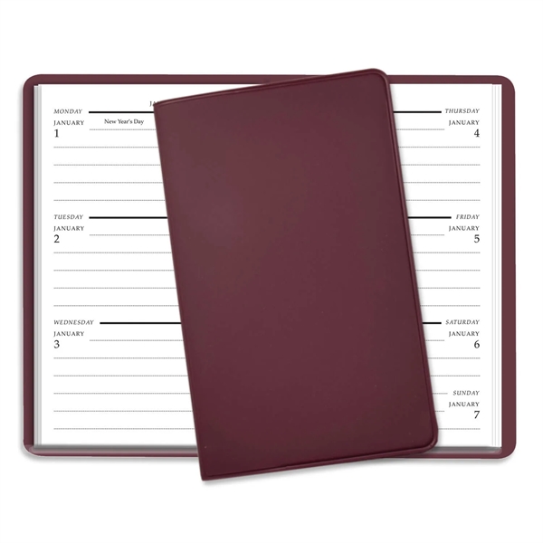 5.81"H x 3.5"W 56-week planner with one week per page with... from ASI 54040 Fey Promo / Fey Calendar Impressions