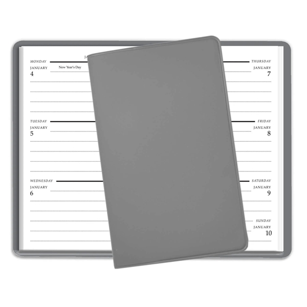 5.81"H x 3.5"W 56-week planner with one week per page with... from ASI 54040 Fey Promo / Fey Calendar Impressions