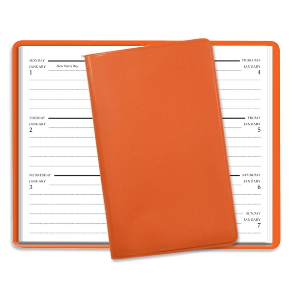 5.81"H x 3.5"W 56-week planner with one week per page with... from ASI 54040 Fey Promo / Fey Calendar Impressions