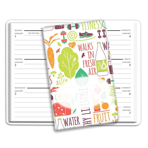 5.81"H x 3.5"W 56-week planner with one week per page with... from ASI 54040 Fey Promo / Fey Calendar Impressions