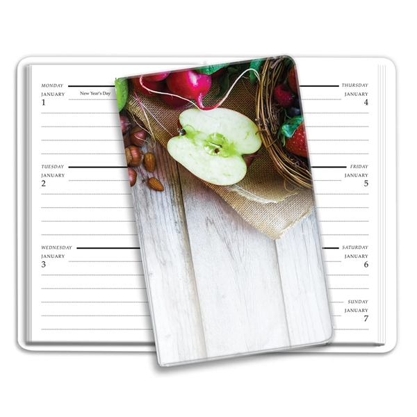 5.81"H x 3.5"W 56-week planner with one week per page with... from ASI 54040 Fey Promo / Fey Calendar Impressions