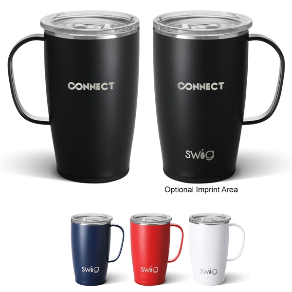 18 ounce insulated stainless steel Swig Life™ tumbler with lid and... from ASI 61125 Hit Promotional Products / Hit®