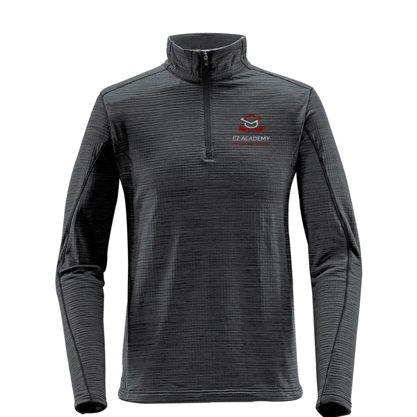 Men's thermal with a moisture-management design, side panels, front 1/4 zipper... from ASI 61125 Hit Promotional Products / Hit®