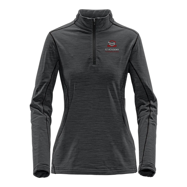 Women's thermal top with 1/4 zipper, moisture wicking performance and snag-resistant... from ASI 61125 Hit Promotional Products / Hit®