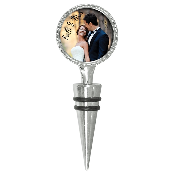 Zinc 2-Sided Wine Stopper 1 1/2" Insert Holder/Insert. Printed in a... from ASI 62635 Inno-Vative Solutions Grp LTD