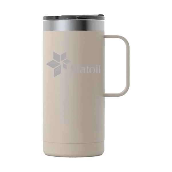 RTIC double-wall stainless steel 16 ounce travel mug with flip-top lid... from ASI 74601 Calico