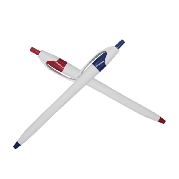 White corporate click dart pen plus free 1 color silkscreen imprint... from ASI 37218 Athena Promo (tm)