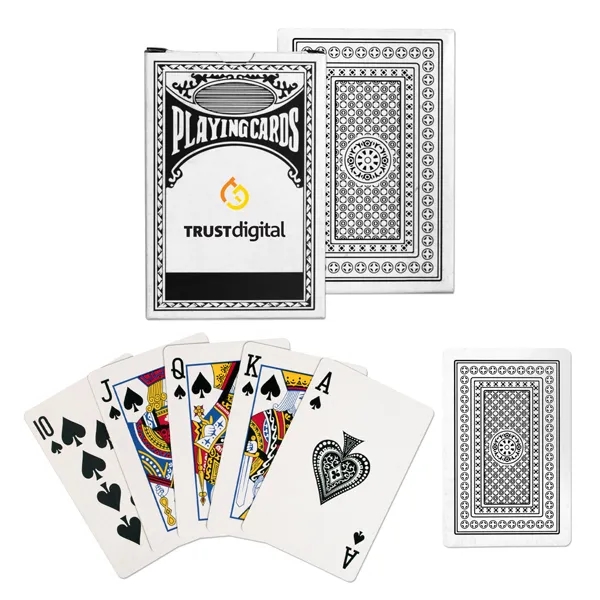 Standard deck of playing cards with one sided imprint on the... from ASI 98360 WOWLine / WOWLine®
