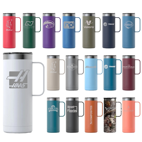 RTIC double wall insulated stainless steel 20 ounce travel mug with... from ASI 74601 Calico
