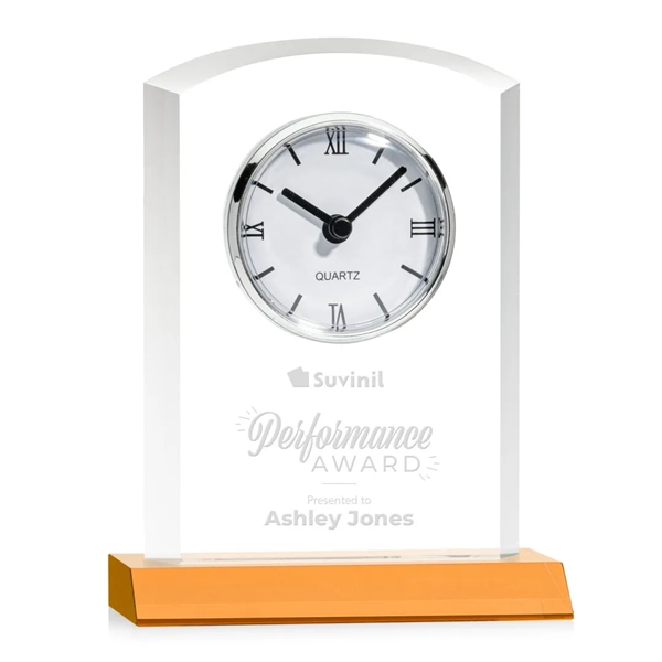 Our stunning Optical Crystal Sheffield Clock on Base is a masterpiece... from ASI 84592 St Regis Group