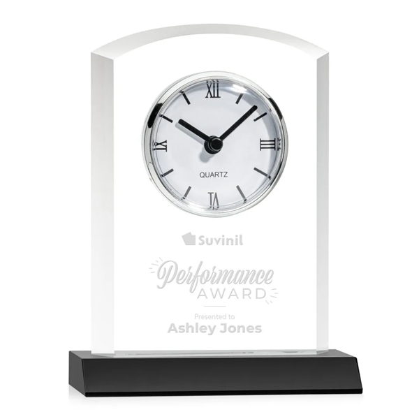Our stunning Optical Crystal Sheffield Clock on Base is a masterpiece... from ASI 84592 St Regis Group