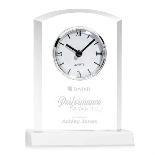 Our stunning Optical Crystal Sheffield Clock on Base is a masterpiece... from ASI 84592 St Regis Group