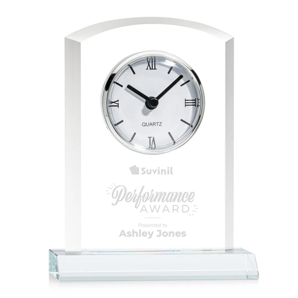 Our stunning Optical Crystal Sheffield Clock on Base is a masterpiece... from ASI 84592 St Regis Group