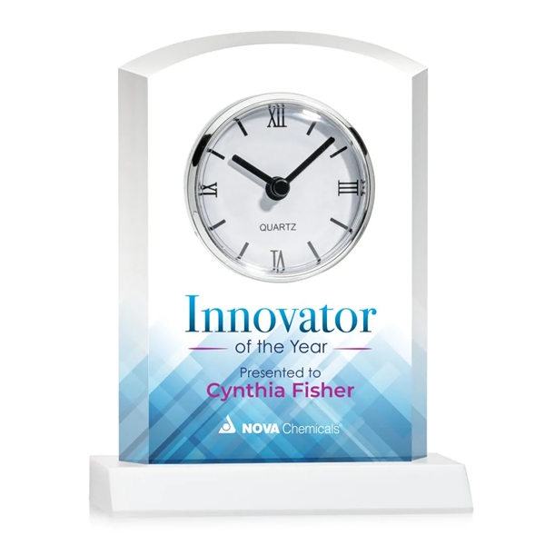 Our stunning Optical Crystal Sheffield VividPrint™ Clock is a masterpiece of... from ASI 84592 St Regis Group